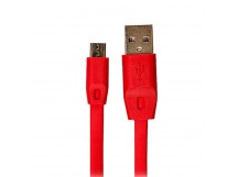 Кабель USB - micro USB Brera Black Diamond (повр.уп) 100см 1,5A  (red) (229326)