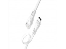 Кабель USB - Type-C Hoco X40 Noah Charging (повр. уп) 100см 2,4A  (white) (229476)