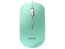 Мышь проводная беззвучная с подсветкой SmartBuy 288 (зеленый) (SBM-288-LG)