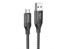 Кабель USB - Type-C Borofone BX56 (повр. уп) 100см 3A  (black) (229499)