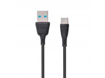 Кабель USB - Type-C Celebrat FLY-2T (повр.уп) 100см 2,4A  (black) (229491)
