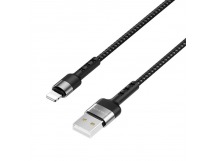 Кабель USB - Apple lightning Borofone BX34 Advantage (повр. уп) 100см 2,4A  (black) (223380)