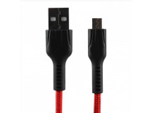 Кабель USB - micro USB Hoco U31 (повр. уп) 120см 2,4A  (red) (229873)