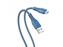 Кабель USB - micro USB Hoco X67 (silicone) (повр. уп.)  2,4A  (blue) (229954)