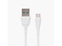 Кабель USB - Type-C Celebrat FLY-2T (повр.уп) 100см 2,4A  (white) ()