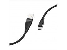 Кабель USB - Type-C Borofone BU10 (повр. уп) 120см 3A  (black) (229857)