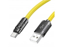 Кабель USB - Type-C Hoco U118 100W 120см 5A  (yellow) (221393)