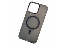 Чехол пластиковый iPhone 11 матовый с MagSafe черный