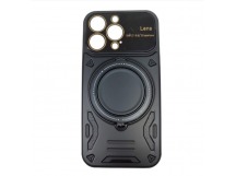 Чехол силиконовый iPhone 14 Pro Bristol (MagSafe, защита камеры) черный