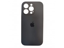 Чехол силиконовый iPhone 14 Pro Silicone Case с лого с защитой камеры (22) графит