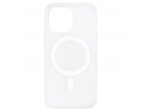 Чехол силиконовый iPhone 15 Magsafe прозрачный