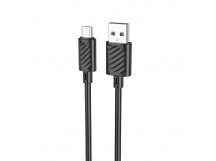 Кабель USB - micro USB Hoco X88 (повр.уп.) 100см 2,4A  (black) (230130)