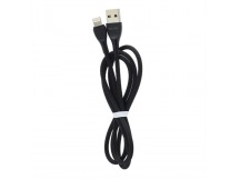 Кабель USB "WALKER" C565, 3.1А, Lightning, поддержка QC, черный