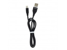 Кабель USB "WALKER" C735, 3.1А, Lightning, поддержка QC, черный