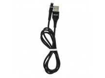 Кабель USB "WALKER" C775, 3.1А, Lightning, магнитный, для зарядки, индикатор, черный