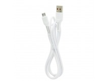 Кабель USB "WALKER" C315, 2.4А, Micro USB, поддержка QC, белый