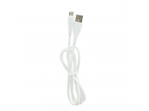 Кабель USB "WALKER" C305, 2.1А, Type-C, поддержка QC, белый