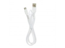 Кабель USB "WALKER" C315, 2.4А, Type-C, поддержка QC, белый