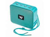Колонка WALKER WSP-100, Bluetooth, 5Вт*1, стереопара TWS, бирюзовая