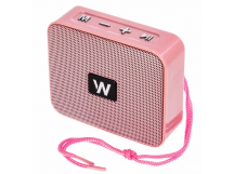 Колонка WALKER WSP-100, Bluetooth, 5Вт*1, стереопара TWS, розовая