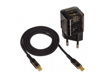 СЗУ WALKER WH-61 GaN, 3А, 30Вт, USBx1/Type-Cx1, быстрая зарядка QC 3.0+PD, блочок + кабель Type-C