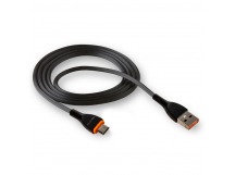 Кабель USB "WALKER" C565, 3.1А, Micro USB, поддержка QC, черный