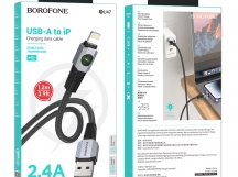 Кабель USB - Lightning BOROFONE BU47 (черный) 1м