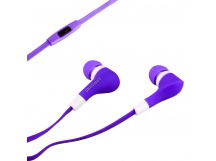 Проводные наушники с микрофоном внутриканальные [ORG] SHE-D17BL (повр.уп) Jack 3,5  (purple)(230579)