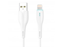 Кабель USB - Apple lightning SKYDOLPHIN S48L (повр. уп) 100см 3A  (white) (223608)