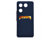 Чехол-накладка - SC337 с картхолдером для "TECNO Camon 20 Pro 5G" (dark blue) (228842)