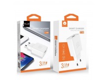 Сетевое зарядное устройство WUW C186 1USB 5V 3.5A Белый