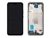 Дисплей для Samsung A345F Galaxy A34 в рамке + тачскрин (черный) (small OLED)