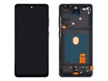 Дисплей для Samsung G780F/G781B Galaxy S20 FE/S20 FE 5G в рамке + тачскрин (синий) (OLED)