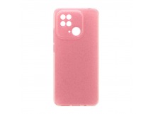 Чехол Glitter Case для Xiaomi Redmi 10C (012) розовый