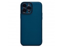 Чехол-накладка - PC084 экокожа для "Apple iPhone 14 Pro Max" (blue) (230833)