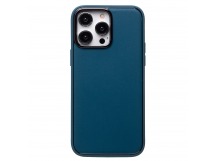 Чехол-накладка - PC084 экокожа для "Apple iPhone 14 Pro Max" (blue) (230833)