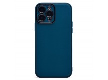 Чехол-накладка - PC084 экокожа для "Apple iPhone 14 Pro" (blue) (230832)