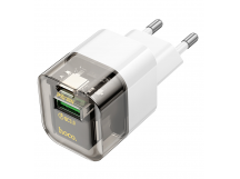 СЗУ HOCO C131A Platinum (1-USB 18W/1-Type-C 30W,PD) (белый)