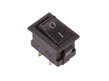 Переключатель RWB-101 (KCD1-101/2P) on-off 2 контакта 3А, 250В, чёрный Rexant