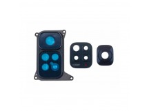 Стекло камеры для Xiaomi Redmi Note 11S 4G (2201117SY) в сборе с рамкой Черный