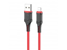 Кабель USB - Apple lightning Borofone BX67 (повр. уп) 100см 2,4A  (red) (223415)