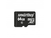 Micro SDHC карта памяти 64ГБ SmartBuy Class 10 