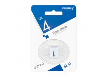 USB карта памяти 4ГБ Smart Buy Lara (белый) (SB4GBLara-W)