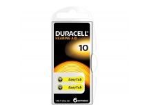 Элемент воздушно-цинковый Duracell ZA10 (6-BL) (для слуховых аппаратов)  (6/60/600/54000) (231173)