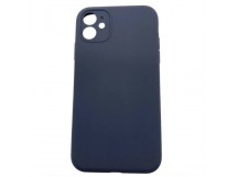 Чехол iPhone 11 Silicone Case (Full Camera/c Лого) №15 Серая Сажа