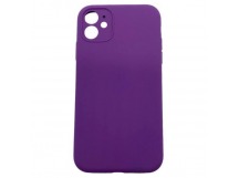 Чехол iPhone 11 Silicone Case (Full Camera/c Лого) №30 Фиолетовый
