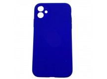 Чехол iPhone 11 Silicone Case (Full Camera/c Лого) №48 Сапфировый Синий