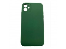 Чехол iPhone 11 Silicone Case (Full Camera/c Лого) №54 Темно-Зеленый