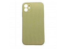 Чехол iPhone 11 Silicone Case (Full Camera/c Лого) №60 Молочный Желтый