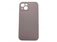 Чехол iPhone 15 Silicone Case (Full Camera/c Лого) №07 Лавандовый Фиолетовый